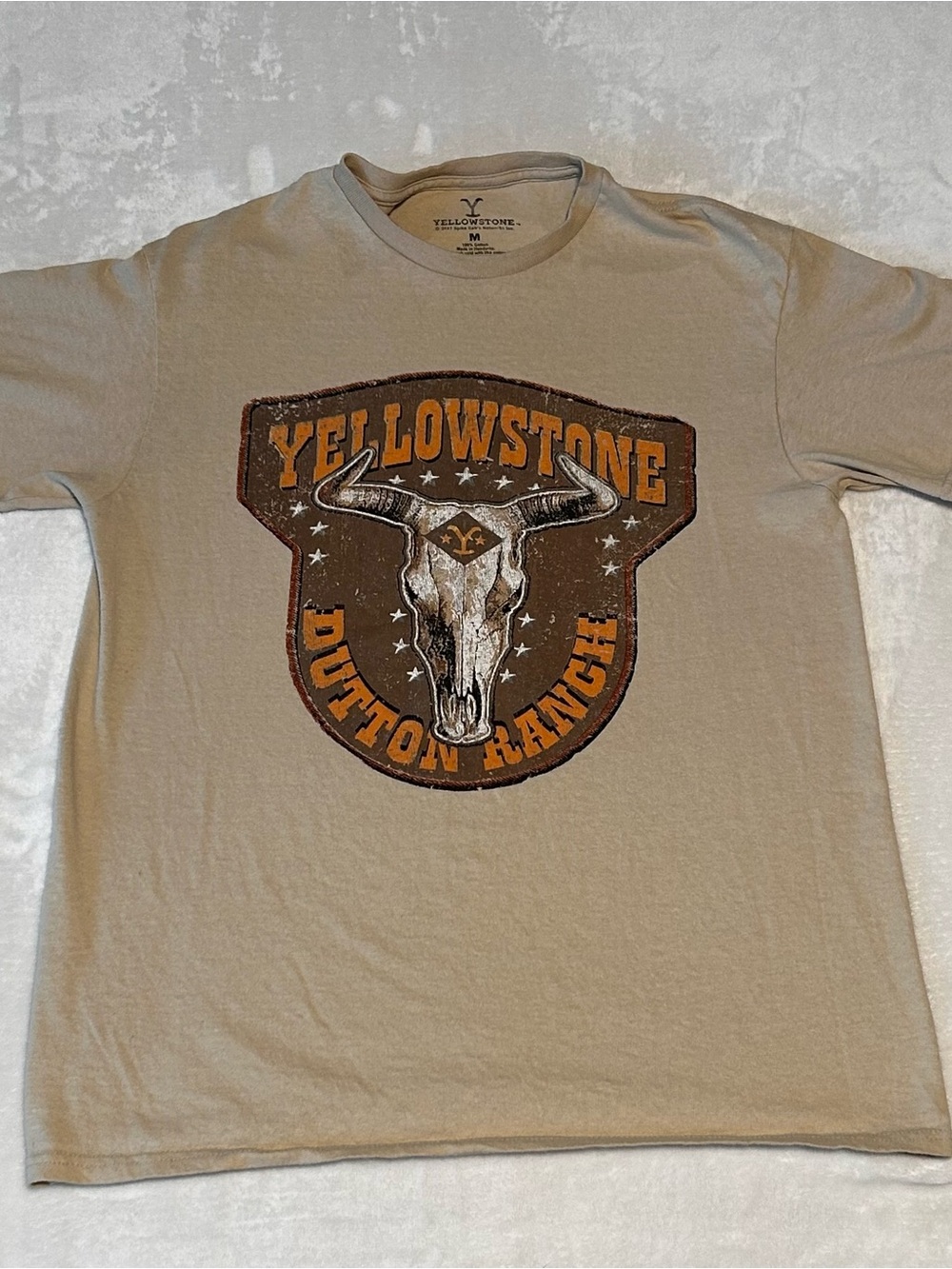 Yellowstone Tan Graphic Short Sleeve Tee